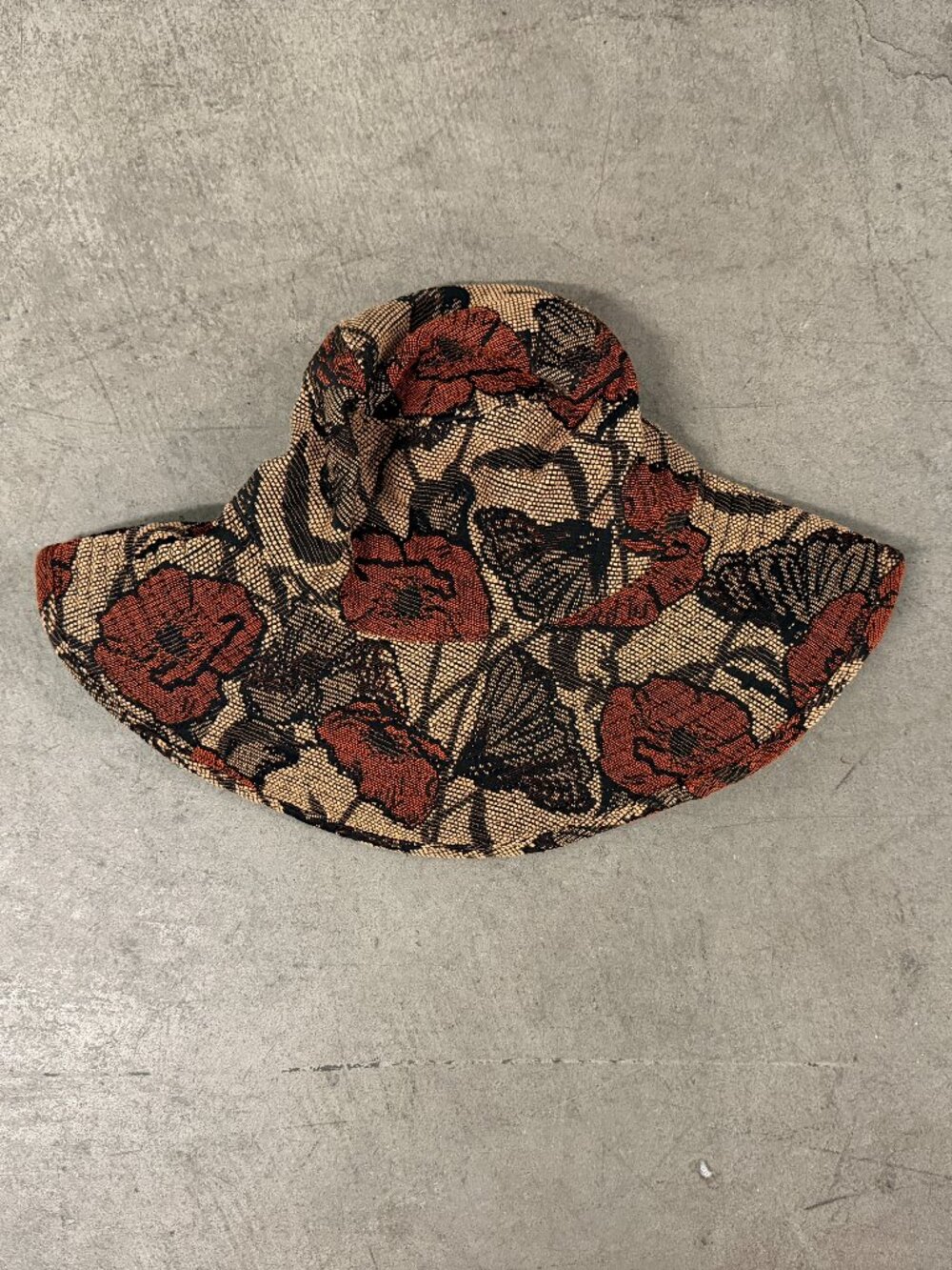 Autumn Adeigbo Clarissa Tapestry Floral Bucket Hat - Rare Boho Sun Hat